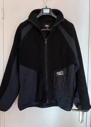Veste polaire Southpole – noire sherpa peluche, brand: Southpole, condizioni: Ottime, taglia: M, €35.00, €37.45 include la Protezione acquisti