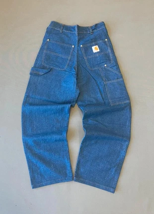 Vintage Carhartt Double Knee Blue Pants Rugged Workwear Denim Streetwear 📴, marca: Carhartt, estado: Muito bom, tamanho: L, €50.00, €53.20 inclui Proteção do Comprador