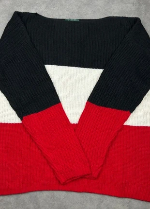 Pull Femme Lauren Manches longues Col bateau Noir/blanc/rouge Laine/Coton Taille XL, marque: Lauren, état: Très bon état, taille: XL / 42 / 14, 21,00 €, 22,75 € Protection acheteurs incluse