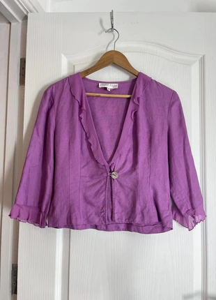 Phase Eight lilac linen jacket size 12 elegant lightweight layer, brand: Phase Eight, condition: Very good, size: M / UK 12-14, £12.99, £14.34 includes Buyer Protection