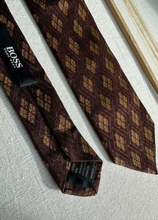 Cravate Hugo Boss – 59% soie / 41% laine – Made in Italy – Carreaux - Marron / beige / bordeaux, merk: Hugo Boss, staat: Nieuw zonder prijskaartje, € 40,00, € 42,70 inclusief Kopersbescherming