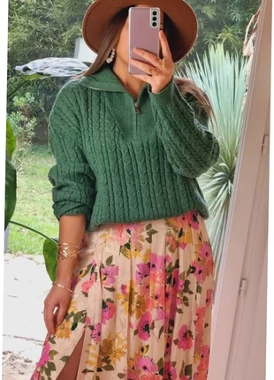 Magnifique pull camionneur vert sapin, marke: Boutique Parisienne, zustand: Sehr gut, größe: M / 38 / 10, 37,00 €, 39,55 € beinhaltet Vinted-Käuferschutz Pro