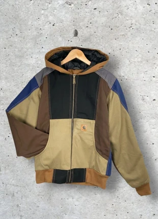 Veste Carhartt Active Jacket rework patchwork multicolore made in USA taille M homme, brand: Carhartt, condizioni: Ottime, taglia: M, €70.00, €74.20 include la Protezione acquisti