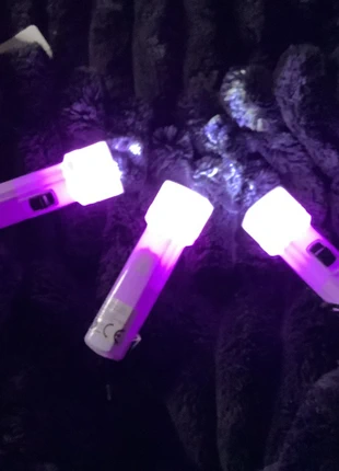 3 mini lilac torches, brand: FlashLights, condition: New with tags, £4.00, £4.90 includes Buyer Protection