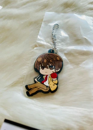 Death Note Light Yagami Rubber Keyholder / Gummi Anhänger - OVP, merk: Takara Tomy A.R.T.S, staat: Nieuw met prijskaartje, € 11,00, € 12,25 inclusief Kopersbescherming