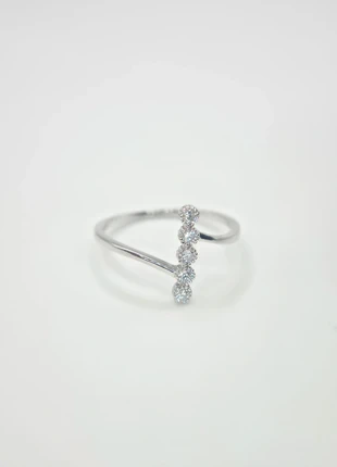 S 925 Elegant Geometric Zirconia Inlay Ring Size 9 19mm R 1/2 EUR 60, condition: New without tags, size: 19 mm / R½, £13.99, £15.39 includes Buyer Protection