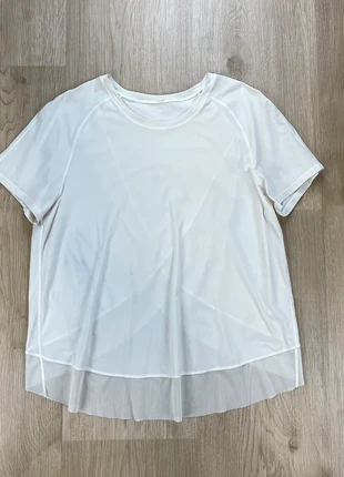 Haut Lululemon Blanc à Détails Transparents Taille 8 (Équivalent EU 40), brand: Lululemon, condition: Very good, size: L / 40 / 12, €22.00, €23.80 includes Buyer Protection Pro