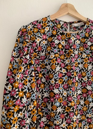 Blusa vintage de flores con mangas abullonadas Sfera, talla L., marque: Sfera, état: Très bon état, taille: L / 40 / 12, 13,00 €, 14,35 € Protection acheteurs incluse