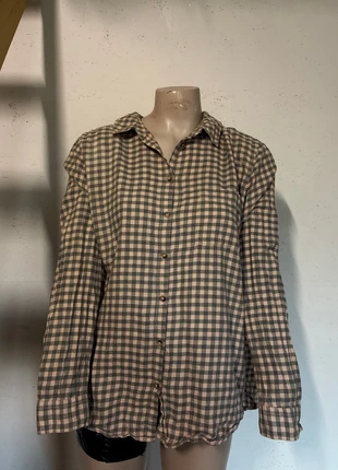 Chemise à carreaux gris et rose C&A T44 – look doux & confortable, marque: C&A, état: Très bon état, taille: XXL / 44 / 16, 2,00 €, 2,80 € Protection acheteurs incluse