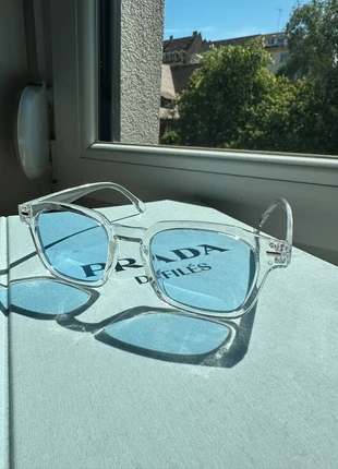 Lunettes de soleil bleu clair branche transparente grise Moscot old money, brand: Moscot, condizioni: Nuovo con cartellino, €14.99, €16.44 include la Protezione acquisti