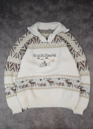 Sweat vintage grandpa made in france acrylique courchevel graphique L, brand: Vintage Dressing, condizioni: Ottime, taglia: L, €29.00, €31.15 include la Protezione acquisti Pro