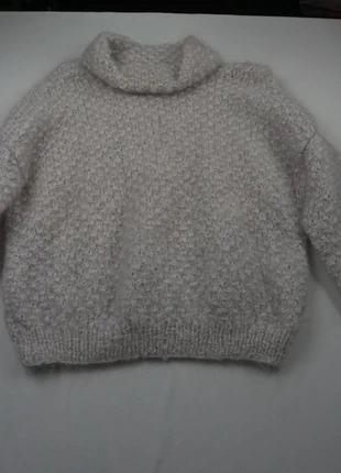 20DPR - Pull tricoté vintage, blanc, M, merk: Vintage, staat: Heel goed, maat: M / 38 / 10, € 14,99, € 16,44 inclusief Kopersbescherming Pro