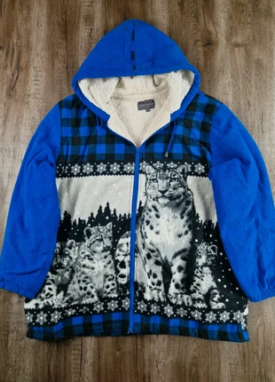 Veste polaire Classic Editions doublure sherpa motif léopards des neiges taille XXL, marca: Vintage Dressing, estado: Bom, tamanho: XXL, €19.90, €21.60 inclui Proteção do Comprador Pro
