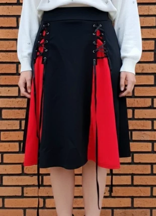 Jupe rouge noir fête de noel, marque: Cache Cache, état: Neuf sans étiquette, taille: M / 38 / 10, 13,00 €, 14,35 € Protection acheteurs incluse