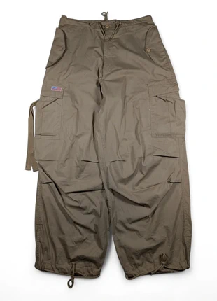 Adjustable Parachute latched bubble UFO pants Made in USA extra baggy - Beige M, marca: JNCO, estado: Muito bom, tamanho: L, €80.00, €84.70 inclui Proteção do Comprador Pro
