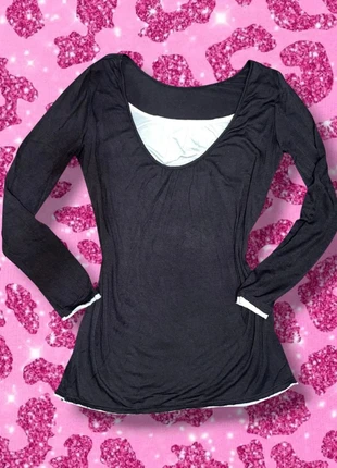 🍁 Henley Top tunique marron chocolat Y2K / Twilight vibes / coquette core / preppystyle, marke: COQUETTE, zustand: Gut, größe: M / 38 / 10, 10,00 €, 11,20 € inklusive Vinted-Käuferschutz