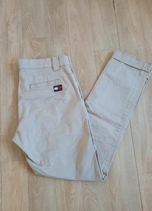 Pantalon chino Tommy Hilfiger beige taille US 31/32 FR 40 homme logo brodé, brand: Tommy Hilfiger, condizioni: Ottime, taglia: IT 40 | W30, €20.00, €21.70 include la Protezione acquisti