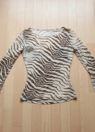 Haut à manches longues zébré, marke: Elegant, zustand: Sehr gut, größe: S / 36 / 8, 24,90 €, 26,85 € inklusive Vinted-Käuferschutz