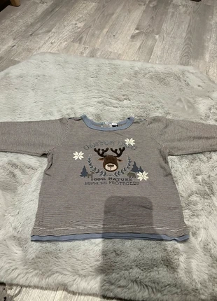 T-shirt manches longues Noël 12 mois, marque: Sergent Major, état: Neuf sans étiquette, taille: 9-12 mois / 74 cm, 2,50 €, 3,33 € Protection acheteurs incluse