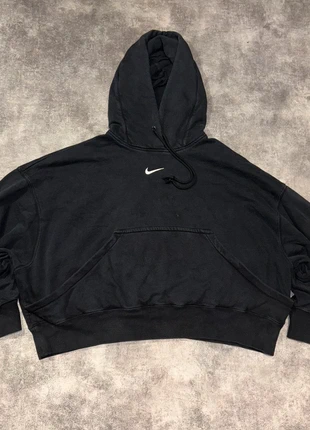 "Nike Black Cropped Oversized Hoodie Sweatshirt Embroidered Logo Spellout Size M", marque: Nike, état: Très bon état, taille: M, 28,00 €, 30,10 € Protection acheteurs incluse