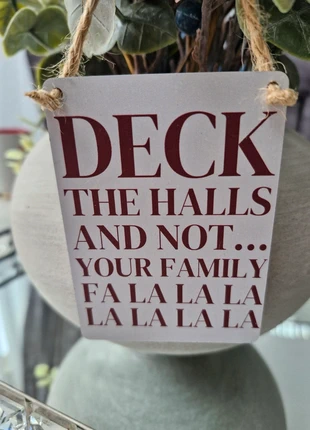 Christmas Humour Mini Plaque Decor, condition: New without tags, £3.00, £3.85 includes Buyer Protection