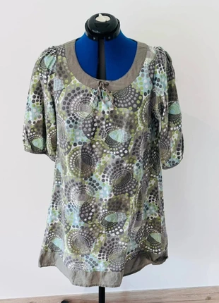 Robe à motifs géométriques verts, bleus et gris – Terre de Marins – Taille 42, marque: Terre de Marins, état: Très bon état, taille: XL / 42 / 14, 11,00 €, 12,25 € Protection acheteurs (Pro) incluse