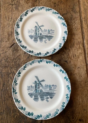 Assiettes à dessert x2 Terre de Fer Choisy le Roi décor Moulin, marque: Choisy le Roi, état: Très bon état, 12,00 €, 13,30 € Protection acheteurs incluse
