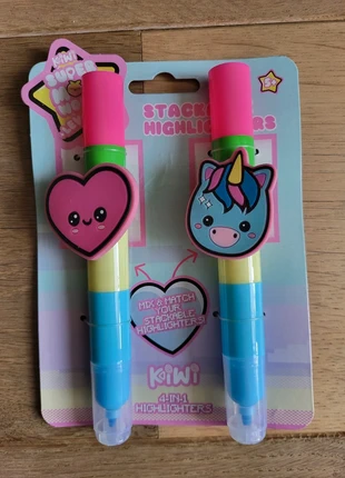 Stackable highlighters 4 in 1, nieuw, merk: Kiwi, staat: Nieuw met prijskaartje, € 3,00, € 3,85 inclusief Kopersbescherming