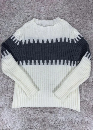 Pull d'Hiver bien Chaud Femme Blanc et Gris Taille Unique, marque: Vintage Dressing, état: Très bon état, taille: Taille unique, 9,90 €, 11,10 € Protection acheteurs incluse