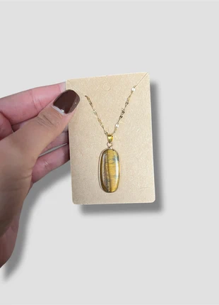 Ketting met steen rvs, merk: Hippie, staat: Heel goed, € 1,50, € 2,28 inclusief Kopersbescherming