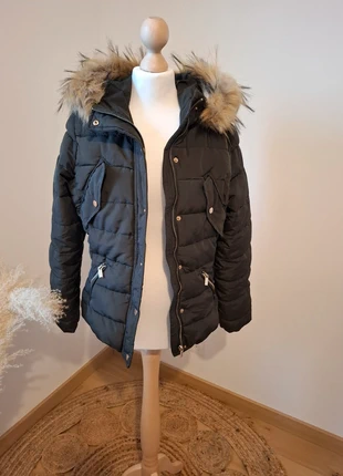 Manteau chaud à capuche kaki - H&M - T.XS (34), marke: H&M, zustand: Sehr gut, größe: XS / 34 / 6, 10,00 €, 11,20 € beinhaltet Vinted-Käuferschutz Pro