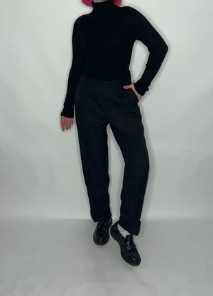 1990s black dark academia archive japandi goth office streetwear alt scandi mens dresspants, merk: Vintage, staat: Heel goed, maat: XL / 42 / 14, € 20,00, € 21,70 inclusief Kopersbescherming Pro