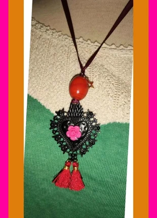 Collier Coeur flamboyant 🎄, brand: Vintage, condition: New without tags, €5.00, €5.95 includes Buyer Protection