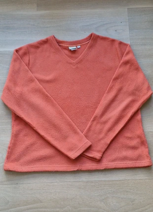 Pull polaire, orange col V L.L.Bean, femme, taille XL, brand: L.L. Bean, condizioni: Ottime, taglia: XL / IT 46 / EU 42, €8.00, €9.10 include la Protezione acquisti