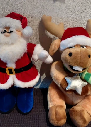 Weihnachtsdeko 2 Plüschfiguren   oder einzeln, merk: Ferrero, staat: Heel goed, € 17,50, € 19,08 inclusief Kopersbescherming
