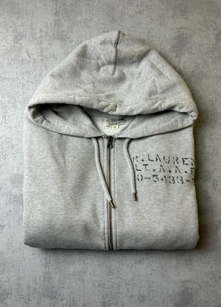 Sweat à Capuche Zippé Gris R. Lauren – Style Vintage Sport – Taille Homme XL, marque: Ralph Lauren, état: Très bon état, taille: XL, 50,00 €, 53,20 € Protection acheteurs incluse