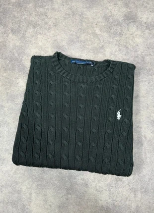 Sweat Crewneck Torsadé Tressé Ralph Lauren Noir Logo Brodé Blanc / Taille S Femme, marca: Ralph Lauren, estado: Muito bom, tamanho: S, €34.90, €37.35 inclui Proteção do Comprador Pro