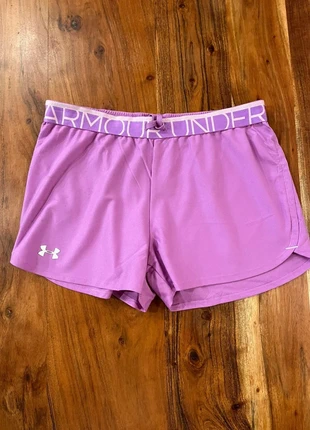 Short de Sport Under Armour Ceinture Femme Muscu Fitness Course Floque Uni Lila Violet M, brand: Under Armour, condition: Very good, size: M / 38 / 10, €10.90, €12.15 includes Buyer Protection Pro