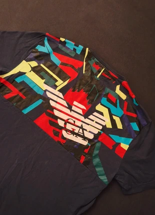 Buntes EA7|Emporio Armani T-Shirt|Multicolor|Streetwear, brand: EA7 Emporio Armani, condizioni: Buone, taglia: L, €5.99, €6.99 include la Protezione acquisti