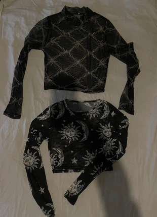 Lot deux haut transparent noir style grunge, marque: Alternative, état: Bon état, taille: S / 36 / 8, 10,00 €, 11,20 € Protection acheteurs incluse