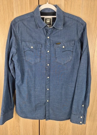 Chemise G-Star Raw taille S bleu marine logo brodé, brand: G-Star, condizioni: Ottime, taglia: S, €13.50, €14.88 include la Protezione acquisti