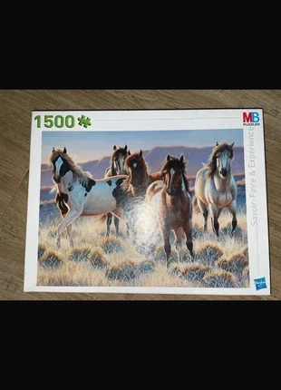 🧩 Puzzle Chevaux – 1500 pièces 🐴, marque: MB, état: Très bon état, 8,00 €, 9,10 € Protection acheteurs incluse