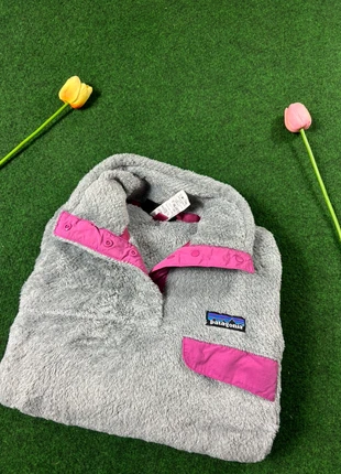 Veste Polaire Patagonia Half 1/4 boutonné | Synchilla Femme | Gris, Détail Rose | Taille M, marca: Patagonia, estado: Novo sem etiquetas, tamanho: M / 38 / 10, €47.00, €50.05 inclui Proteção do Comprador