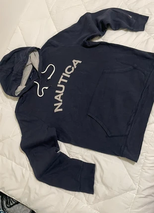 Sudadera con capucha de forro polar Nautica J-Class para hombre, azul marino, marca: Nautica, estado: Muy bueno, tamaño: L, 12,90 €, 13,55 € Protección al comprador incluida