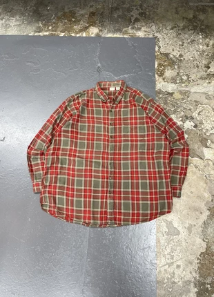 Chemise en flannelle USA kaki et rouge à carreaux Vintage, marque: Vintage Dressing, état: Très bon état, taille: XXL, 14,00 €, 15,40 € Protection acheteurs (Pro) incluse