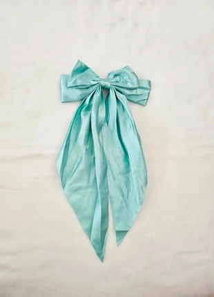 Magnifique barrette noeud turquoise, estado: Muito bom, €5.00, €5.95 inclui Proteção do Comprador Pro