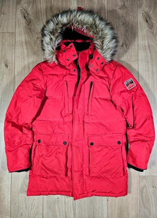 Doudoune Superdry Parka Premium Capuche Rouge XL, marke: Superdry, zustand: Sehr gut, größe: XL, 49,90 €, 53,10 € beinhaltet Vinted-Käuferschutz Pro