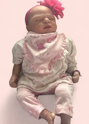 Reborn Baby girl doll, brand: Laineys Reborn Babies, condition: Very good, size: 1-3 months / 56 cm, £37.99, £41.33 includes Buyer Protection