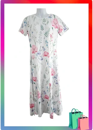 Robe longue blanche fleurie taille M, brand: sans marque, condition: New without tags, size: M / 38 / 10, €14.00, €15.40 includes Buyer Protection