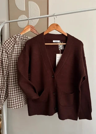 Cardigan en maille marron, brand: Boutique indépendante, condition: New with tags, size: S / 36 / 8, €39.90, €42.60 includes Buyer Protection